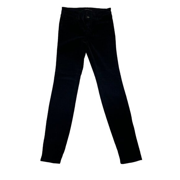 J Brand Black‎ Velvet Skinny Leg Jeans Size 25 - Picture 1 of 9